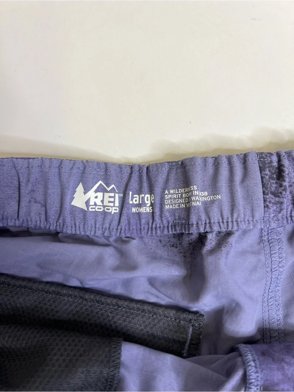 REI Co-op Sahara Amphib Shorts Belted Pockets Nylon Purple Womens - Size Large - Picture 3 of 8
